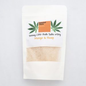mango cbd bath salt bag